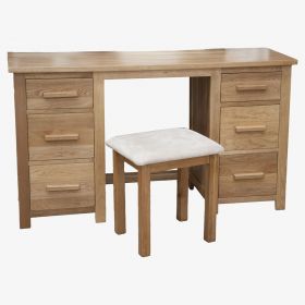Opus Twin Pedestal Dressing Table and Stool