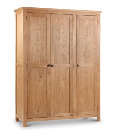 Julian Bowen Marlborough 3 Door Wardrobe in Oak