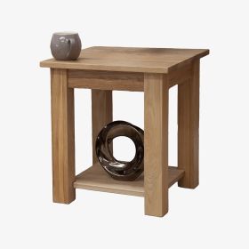 Opus Lamp Table in Solid Oak