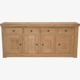 Bordeaux Solid Oak 4 Door 4 Drawer Sideboard