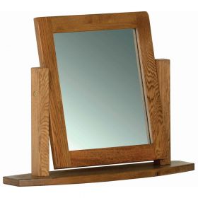 Rustic Oak Dressing Table Mirror