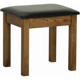 Rustic Oak Dressing Table Stool