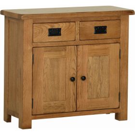 Rustic Oak Compact Sideboard