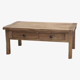 Rustic Solid Oak Coffee Table