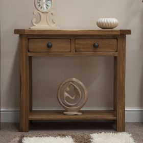 Rustic Hall/Console Table in Solid Oak