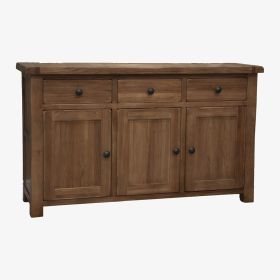 Rustic Solid Oak Large Sideboard