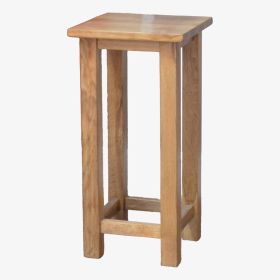 Rustic Occasional Square Lamp Table in Solid Oak