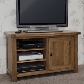 Rustic Solid Oak TV Cabinet