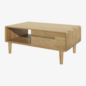 Scandic Storage Coffee Table in Solid Oak