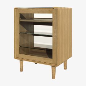 Scandic Hifi Unit in Solid Oak