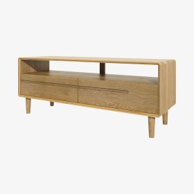 Scandic Medium TV Unit in Solid Oak