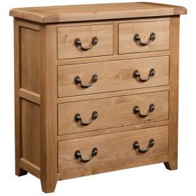 Somerset Oak 2 Over 3 Chest Of Drawers