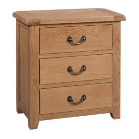 Somerset Oak 3 Drawer Chest Of Drawers