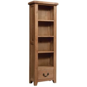 Somerset Oak Tall Narrow Bookcase