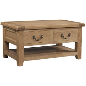 Somerset Oak Coffee Table With Drawer