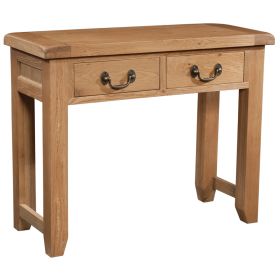 Somerset Oak 2 Drawer Consol Table