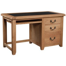 Somerset Oak Home Office Desk With Drawers