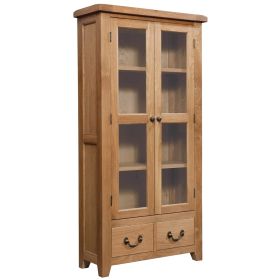 Somerset Oak Display Cabinet