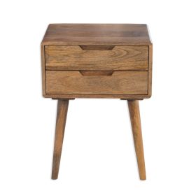 Shimla Side Table in Natural Wood 