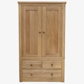 Torino Gents Wardrobe in Solid Oak