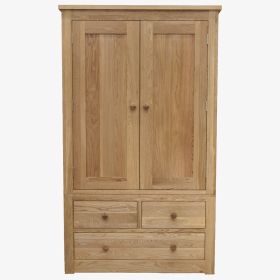 Torino Solid Oak Gents Wardrobe