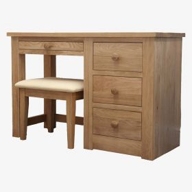 Torino Solid Oak Dressing Table and Stool