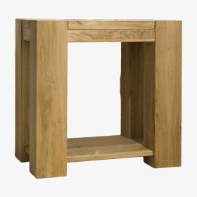 Trend Lamp/Sofa Table in Solid Oak