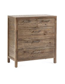 Julian Bowen Heritage 3+2 Drawer Chest in Cashew