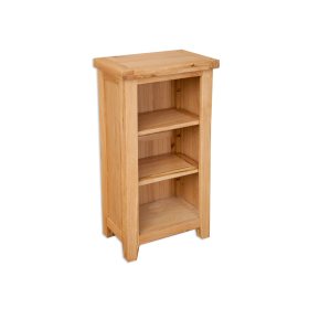 Boston Natural Oak Living Small Oak Bookcase/DVD Rack