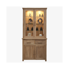 Opus Small Cabinet & Display Unit in Solid Oak
