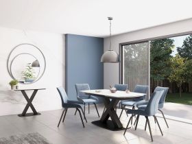 Corby Small Fixed Dining Table & Chairs Set - Choose Your Colour