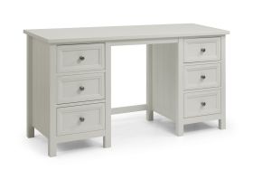 Julian Bowen Maine Dressing Table in Dove Grey + FREE Stool