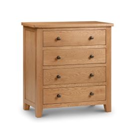 Julian Bowen Marlborough 4 Drawer Chest in Oak