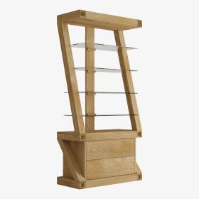 Z Display Cabinet in Solid Oak