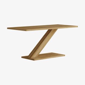 Z Modern Coffee Table in Solid Oak