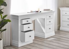 Julian Bowen Clermont Dressing Table in Surf White