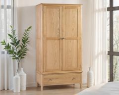 Julian Bowen Cotswold 2 Door 1 Drawer Wardrobe