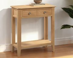 Julian Bowen Cotswold Console Table in Oak