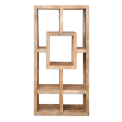 Varanasi Display Unit in Natural Wood