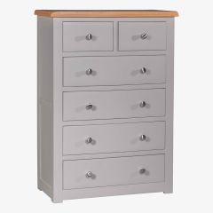 Diamond 4+2 Chest in Solid Oak