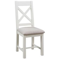 Dorset Ivory Cross Back Dining Chair