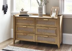 Julian Bowen Sydney 6 Drawer Wide Chest in Oak