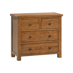 Harrogate 2+2 Chest in Rustic Oak