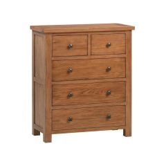 Harrogate 2+3 Chest in Rustic Oak
