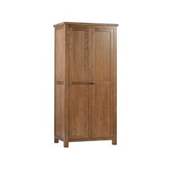 Harrogate All Hanging Double Wardrobe in Rustic Oak