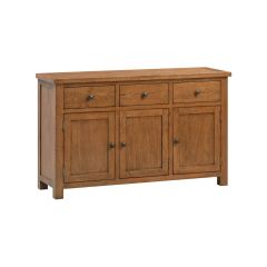 Harrogate 3 Door Sideboard Sideboard in Rustic Oak - Optional Dresser Top