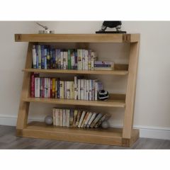Z Small Bookcase in Solid Oak
