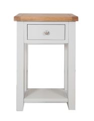 Boston French Grey Living 1 Drawer Small Contemporary Grey Console Table