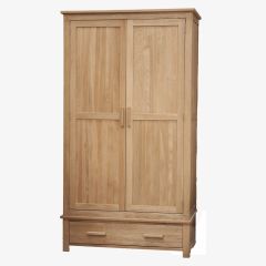 Opus Gents Wardrobe in Solid Oak