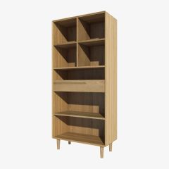 Scandic Large Bookcase in Solid Oak